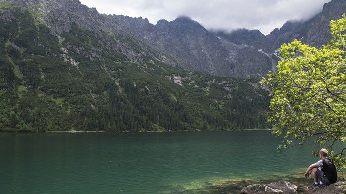 Pastaigu taka līdz ezeram Morskie Oko Tatru kalnos